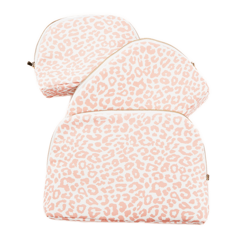 Cheetah Beauty Bag Trio