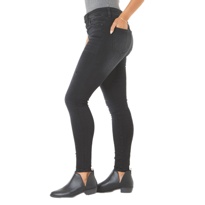 Mia High Rise Skinny Button Fly 0-18