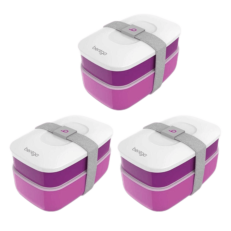 Lunch Box in Purple - Value Set of 3