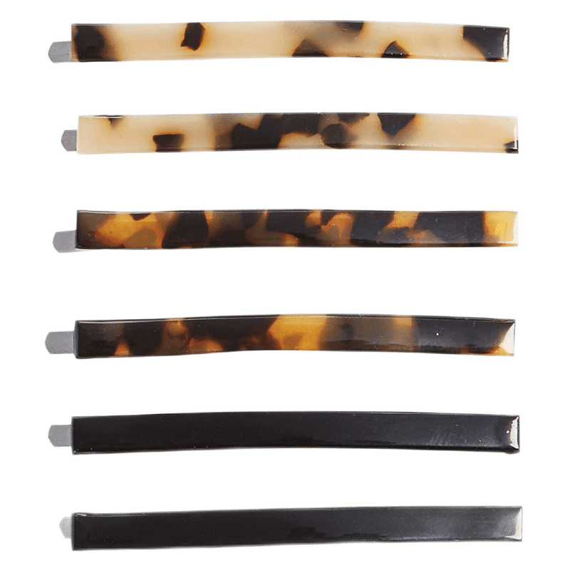 Set of 6 Tortoise Shell Clips
