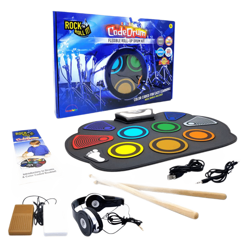 MukikiM "Code Drum" Rock N' Roll Drum Learning Set