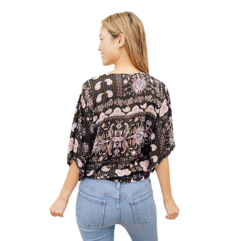 Love Stitch Ava Tie Front Top