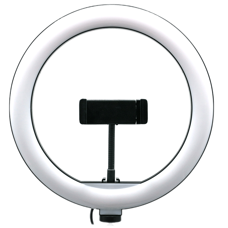 10" Ultra-Bright LED Ring Light with Phone Holder + Extendable Tripod