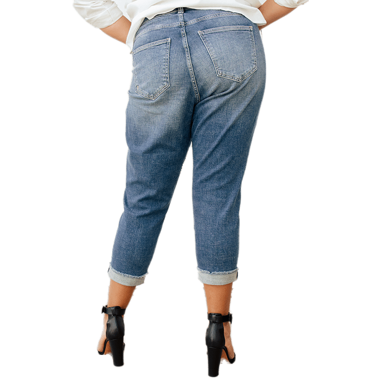 Kut From The Kloth Amy Crop Straight Leg Roll Up