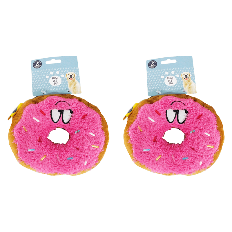 Donut Dog Toy (2 Pack)