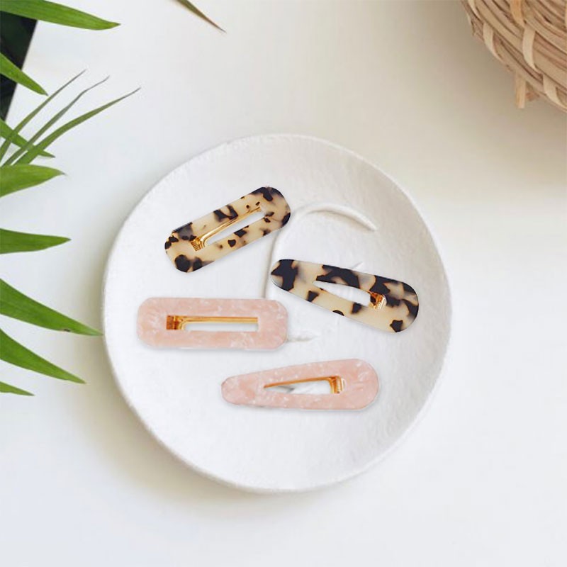 Set of 4 Resin Hair Clips