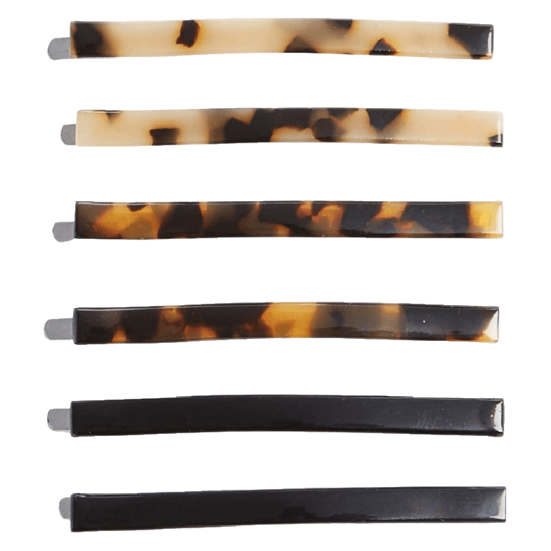 Set of 6 Tortoise Shell Clips