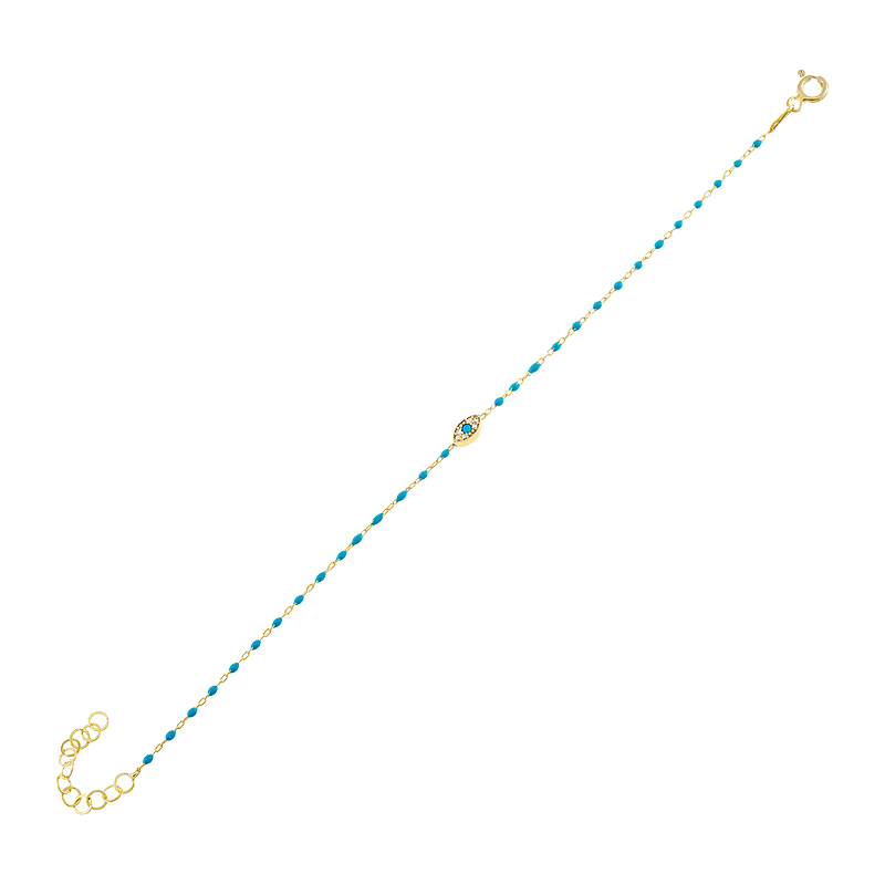 Evil Eye Enamel Bracelet