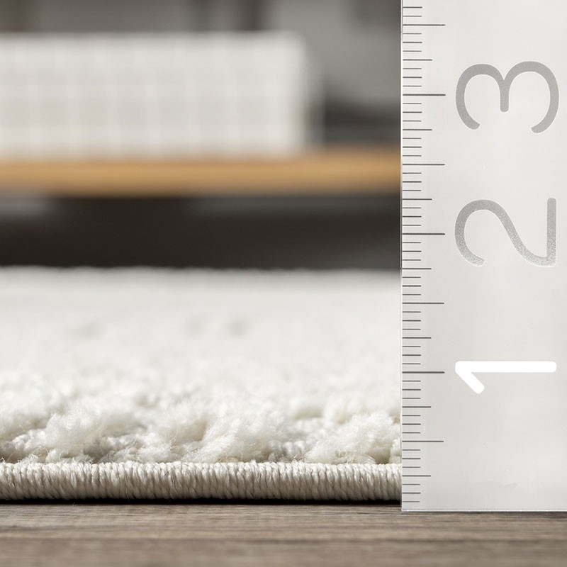 Kerry Textured Geometric Tasseled Area Rug
