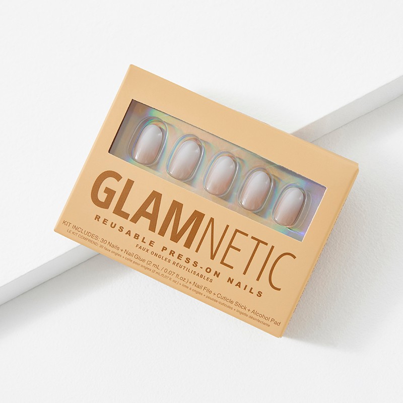 Reusable Press-On Nails in Creamer