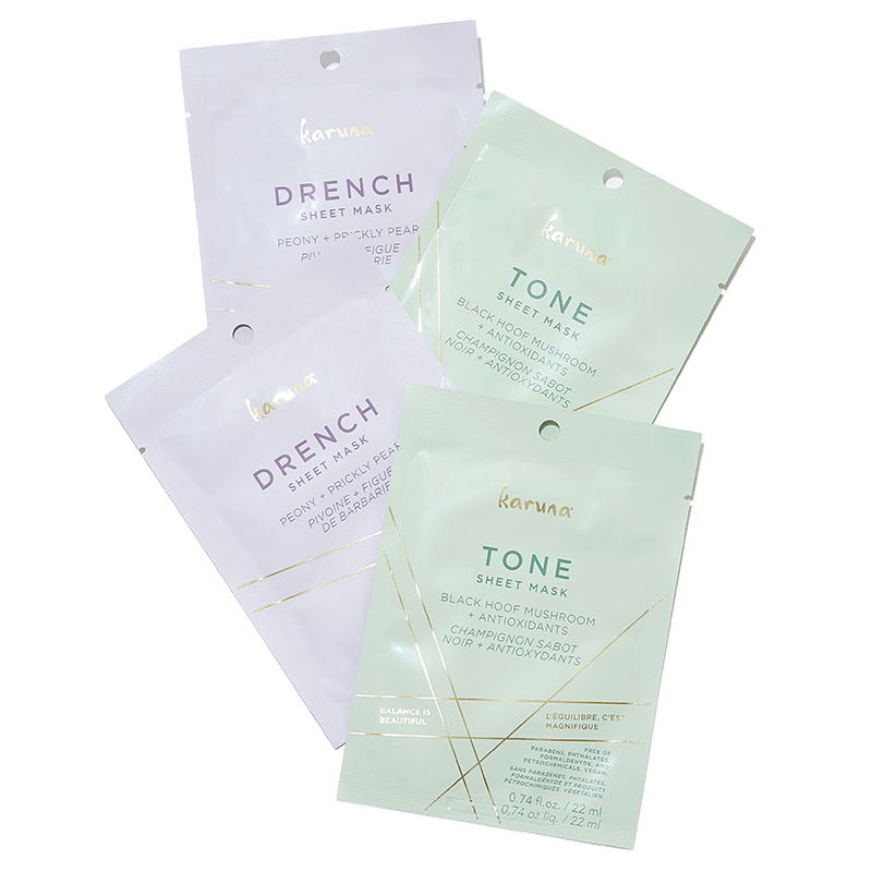 Tone and Drench Sheet Mask 4 Pack