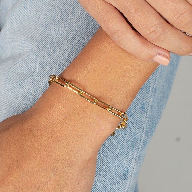 Large Paperclip Link Bracelet