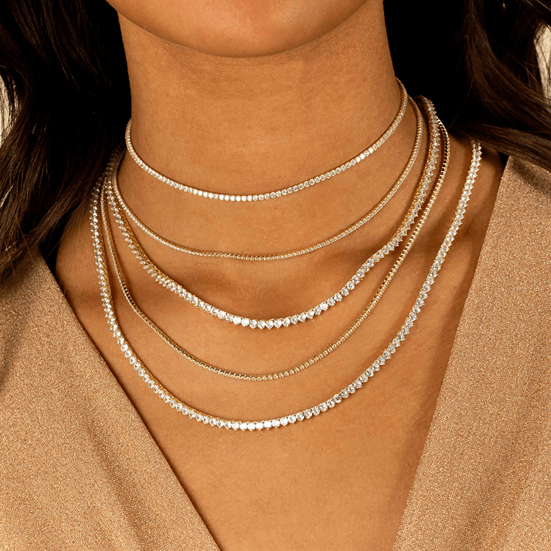 Classic Thin Tennis Necklace