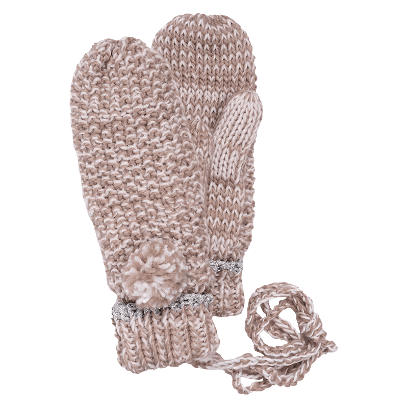 Lurex String Mitten in Neutral