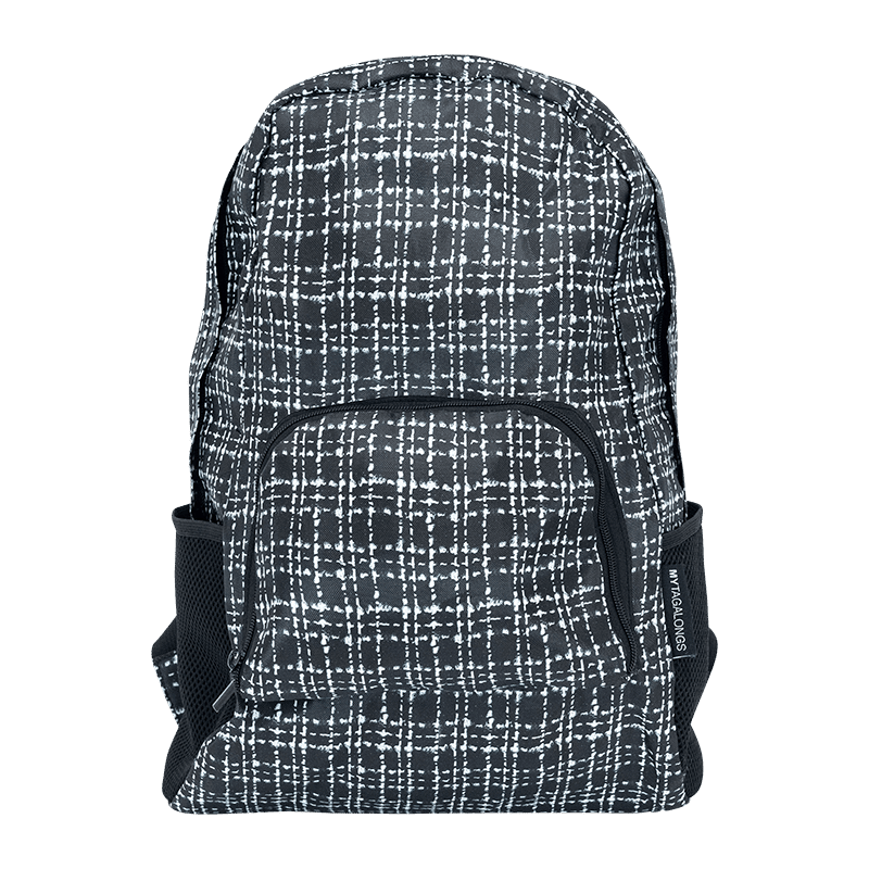 Folding Backpack - Tweed