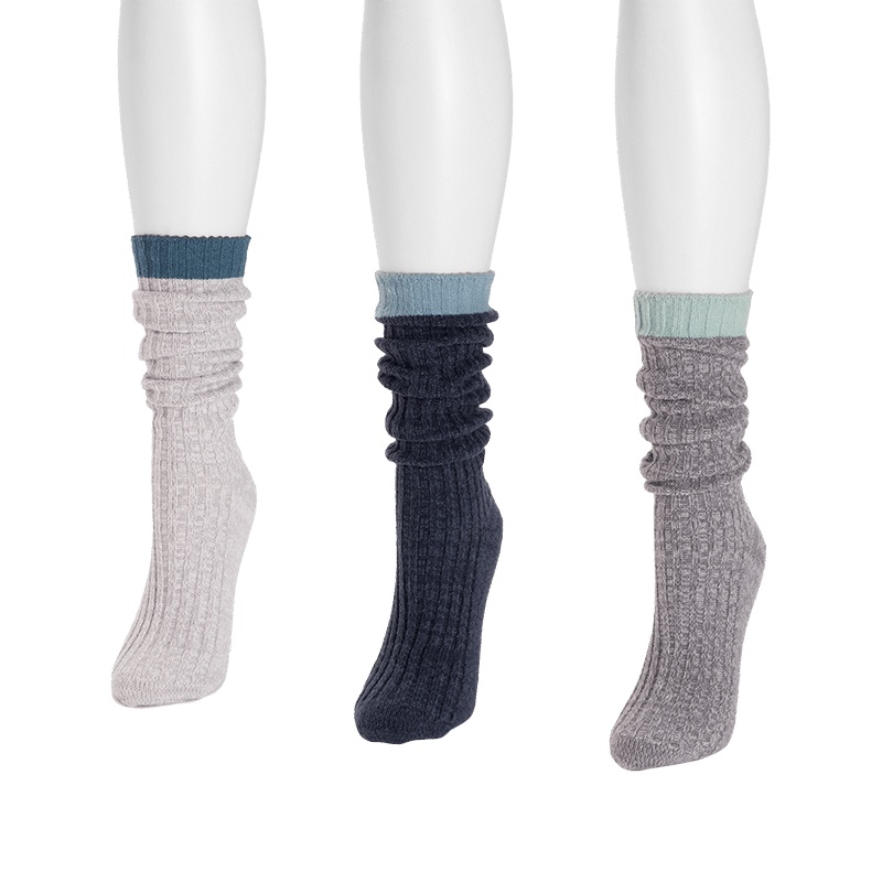 Tipped Slouch Socks (3 Pair Pack)