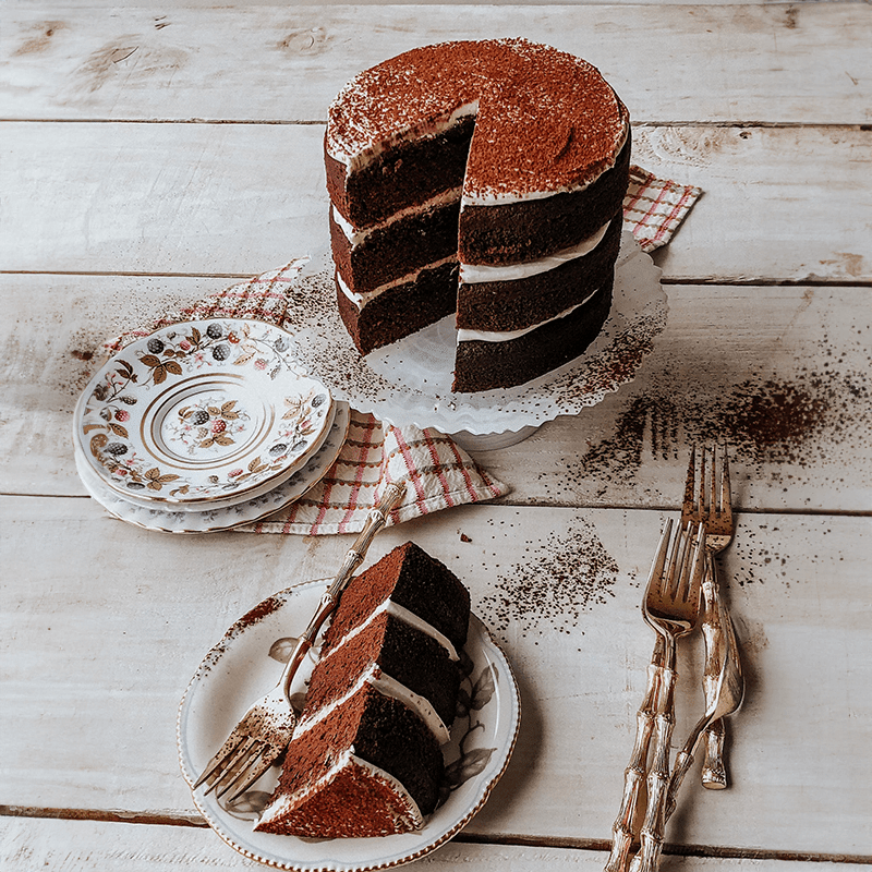 Ready-to-Serve Vegan Keto Chocolate Cake