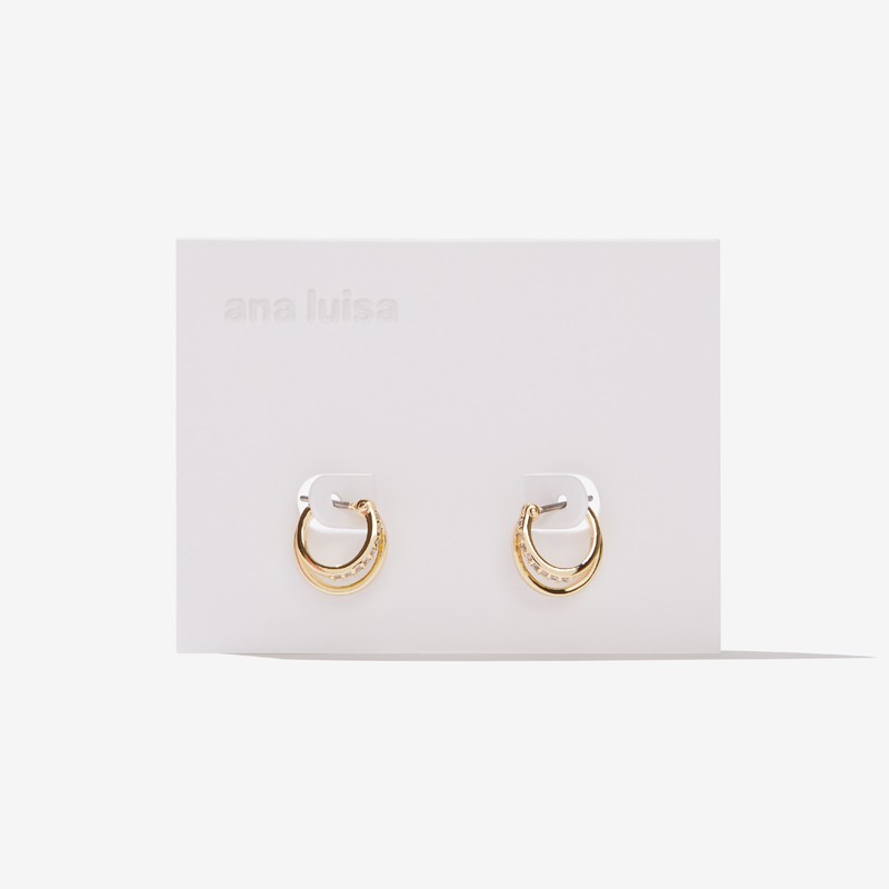 Toda Mini Earrings - Gold Tone