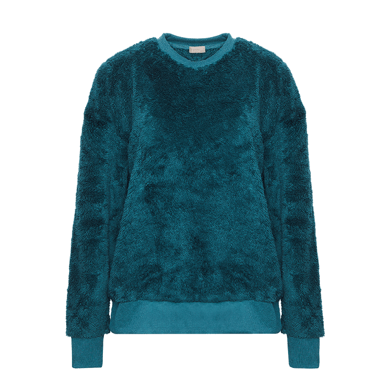 Oversized Sherpa Crew Neck