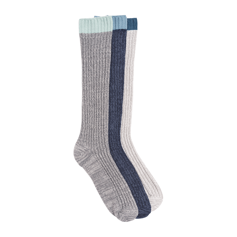 Tipped Slouch Socks (3 Pair Pack)