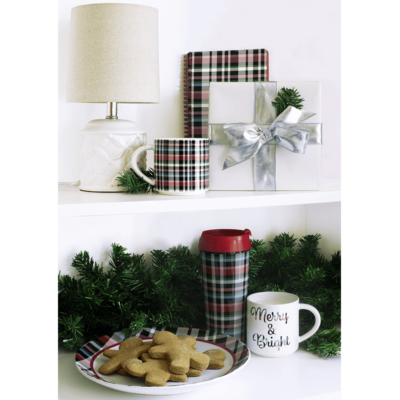 Stacked Mug Set (Kingston Plaid)