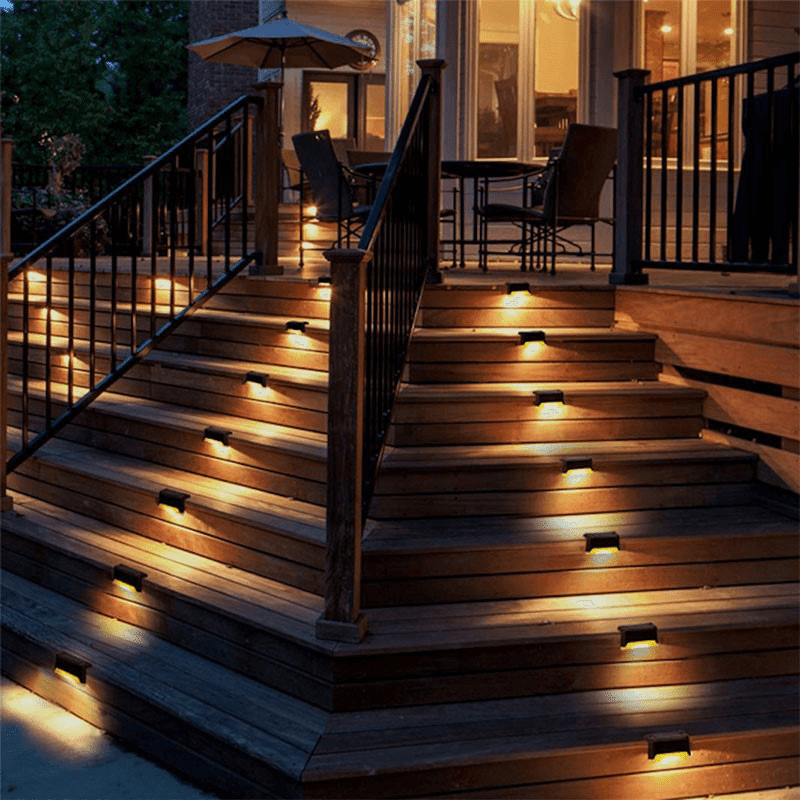 Solar LED Deck & Step Lights (8 Pack)