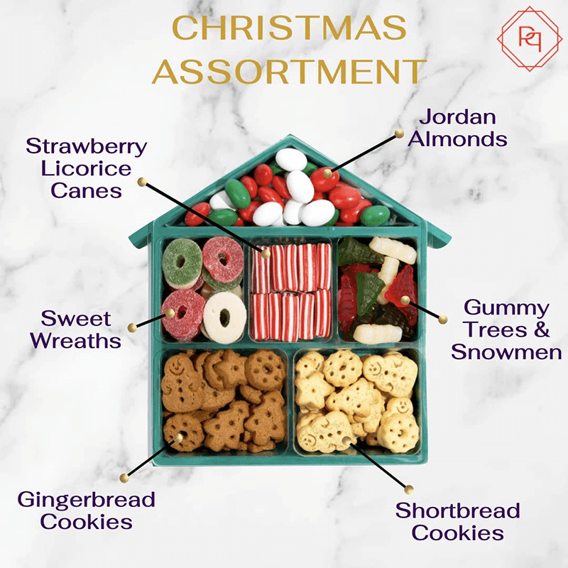 Christmas House Platter