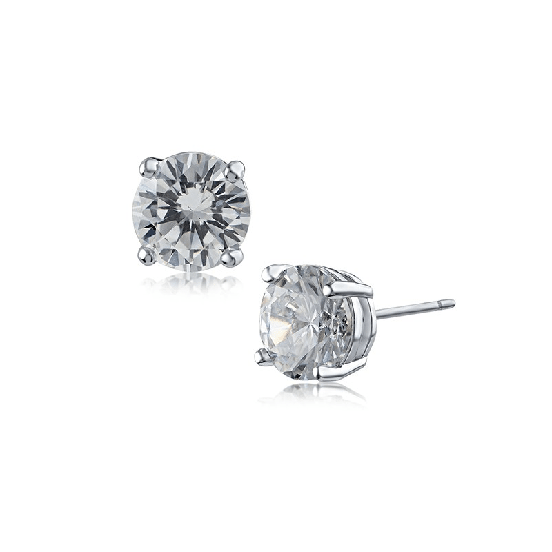 4 CTTW Rnd Cz Luxe Studs