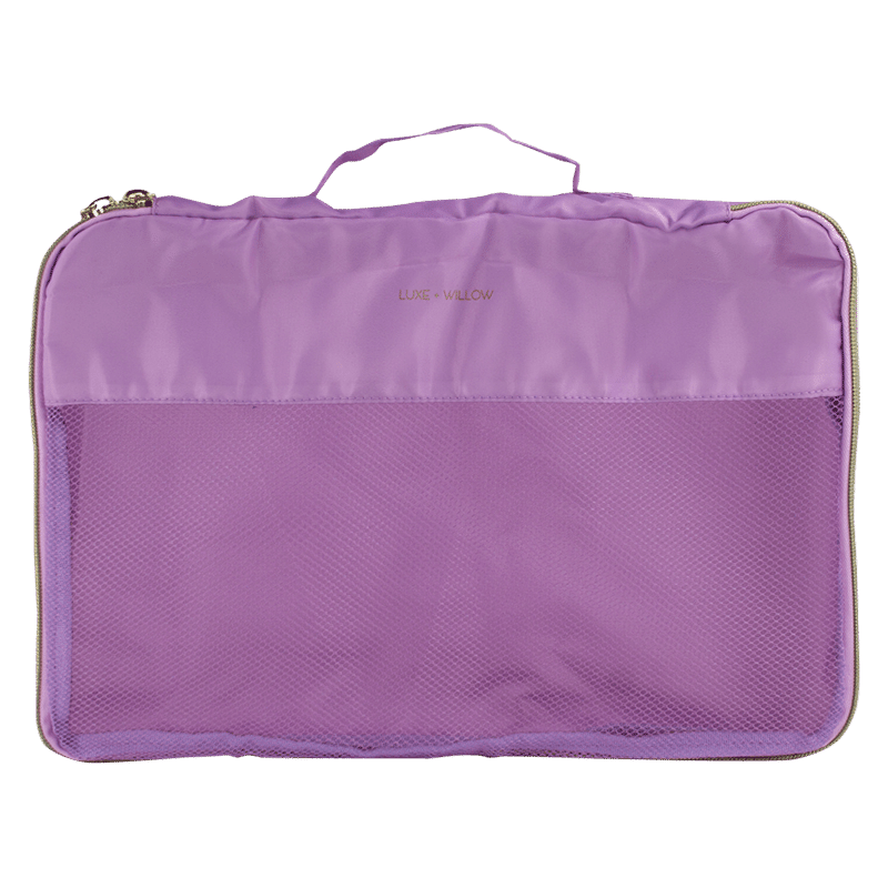 3-Piece Printed Mesh Travel Cube Set