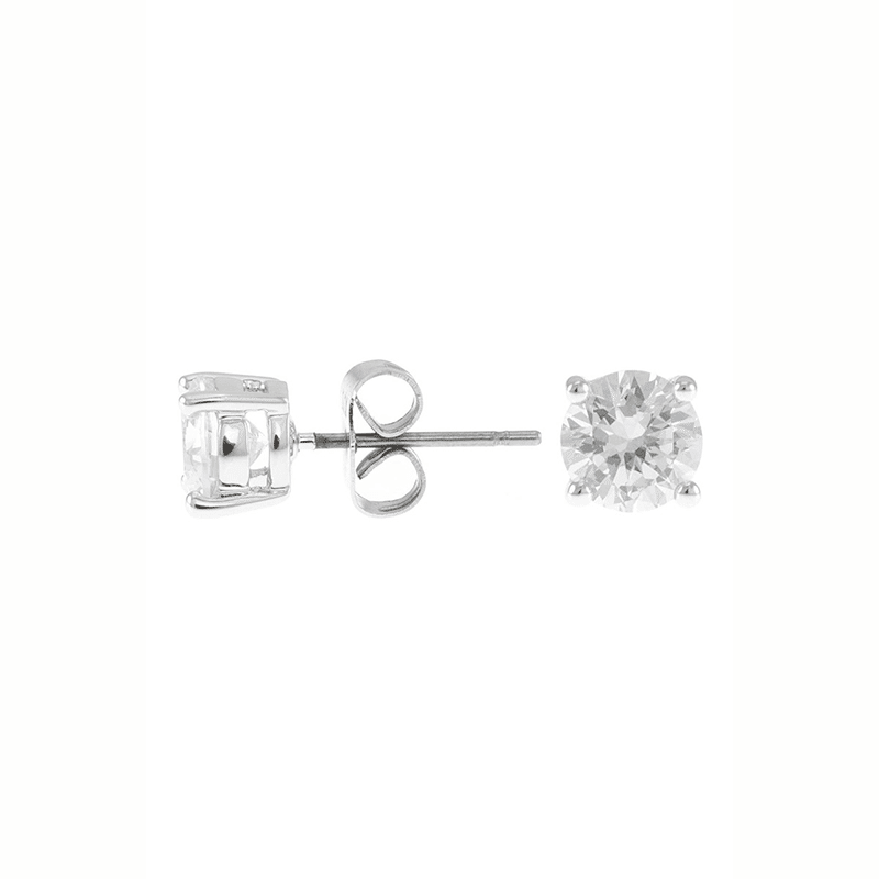 2 Cttw Rnd Cz Studs Earrings