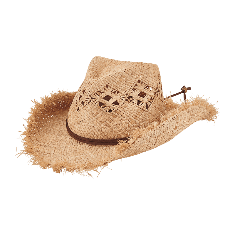 Womens Raffia Cowboy