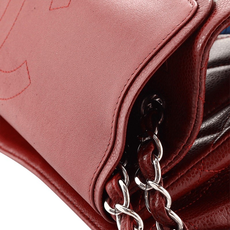 Chanel Classic Double Flap Bag Quilted Caviar Jumbo