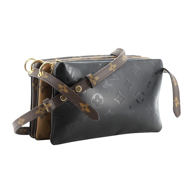 Louis Vuitton LV3 Pouch Bag Monogram Canvas, Reverse Monogram Canvas and Monogram Ink Embossed Lambskin