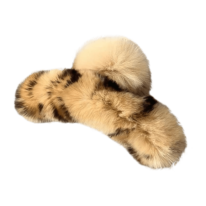 Fluffy Leopard Mega Claw