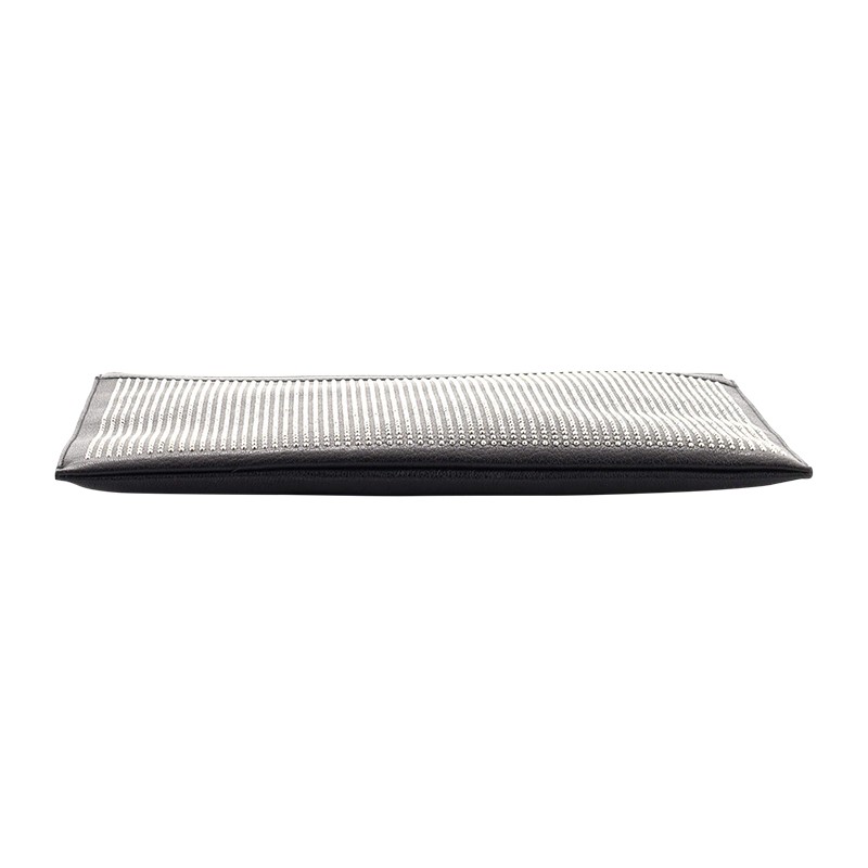 Saint Laurent Zip Pouch Studded Leather Medium