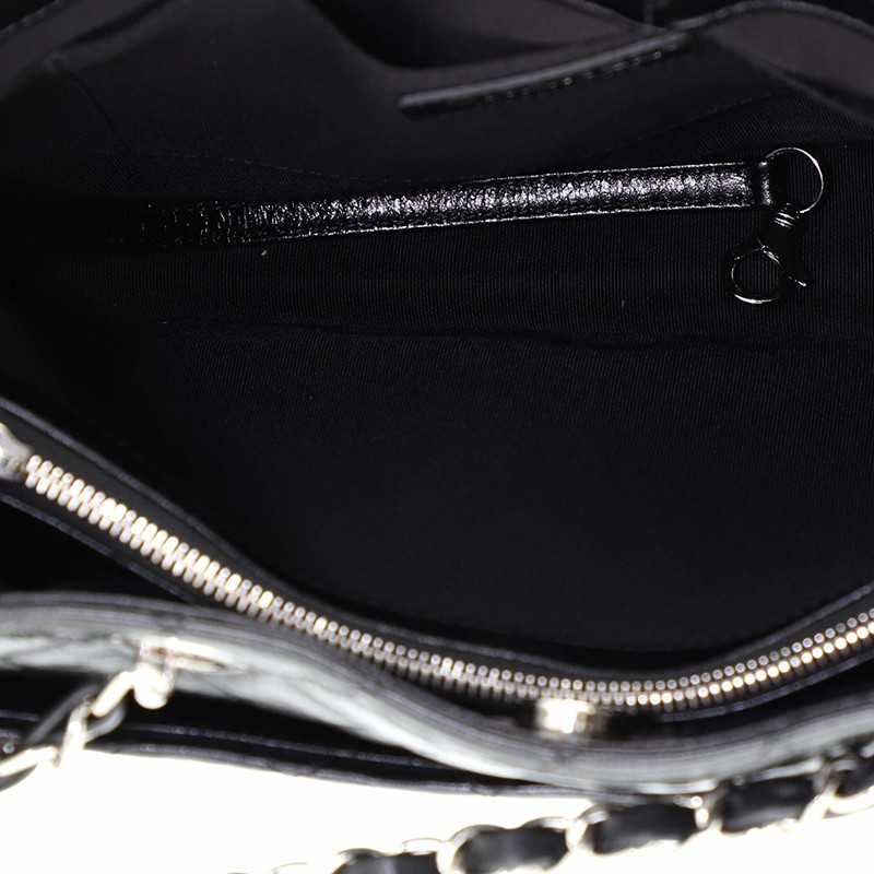 Chanel Working Vibe Chain Shopping Tote Quilted Aged Calfskin Large