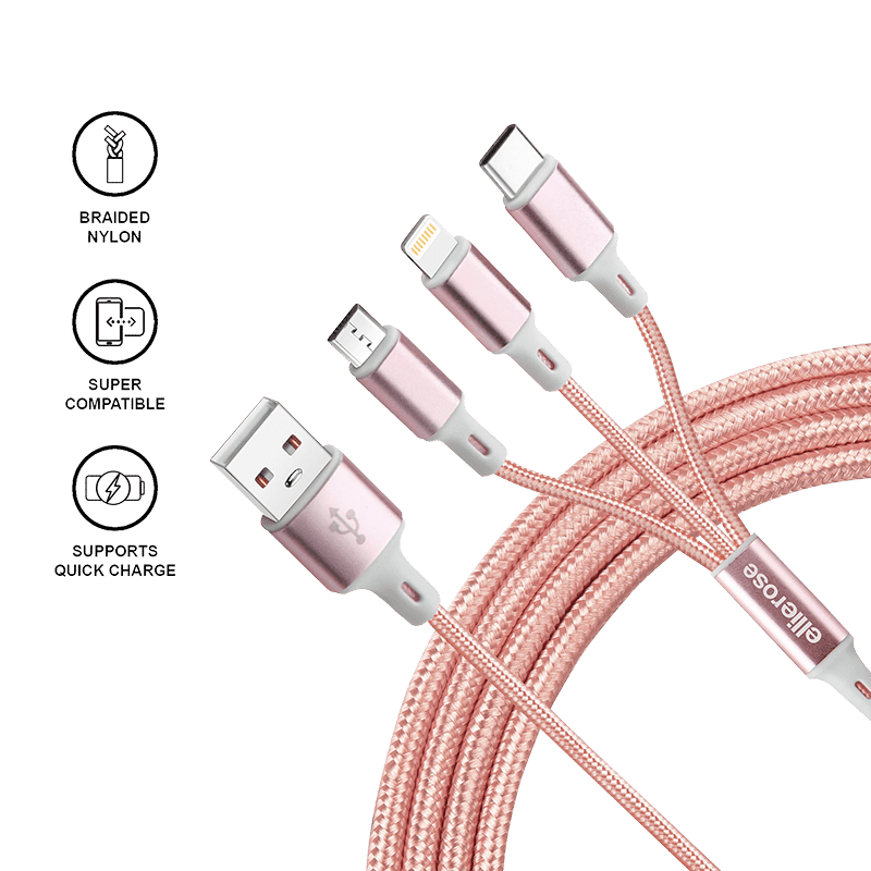 6' 3 in 1 Charging Cable