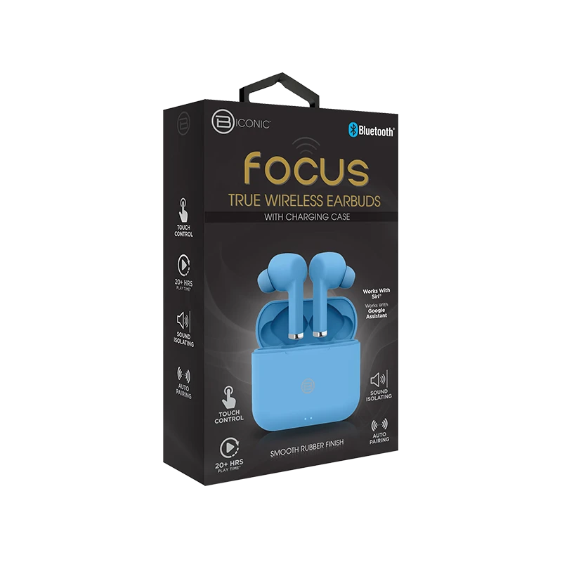 B Iconic Bluetooth Earbuds Pairing Focus Earbuds By BWell