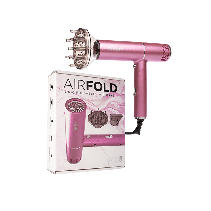 AirFold Ionic Foldable Dryer with Nozzle and Diffuser