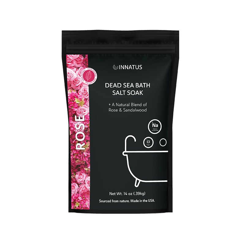 Dead Sea Soothing Bath Salt Soak with 21 Minerals (Rose & Sandalwood)
