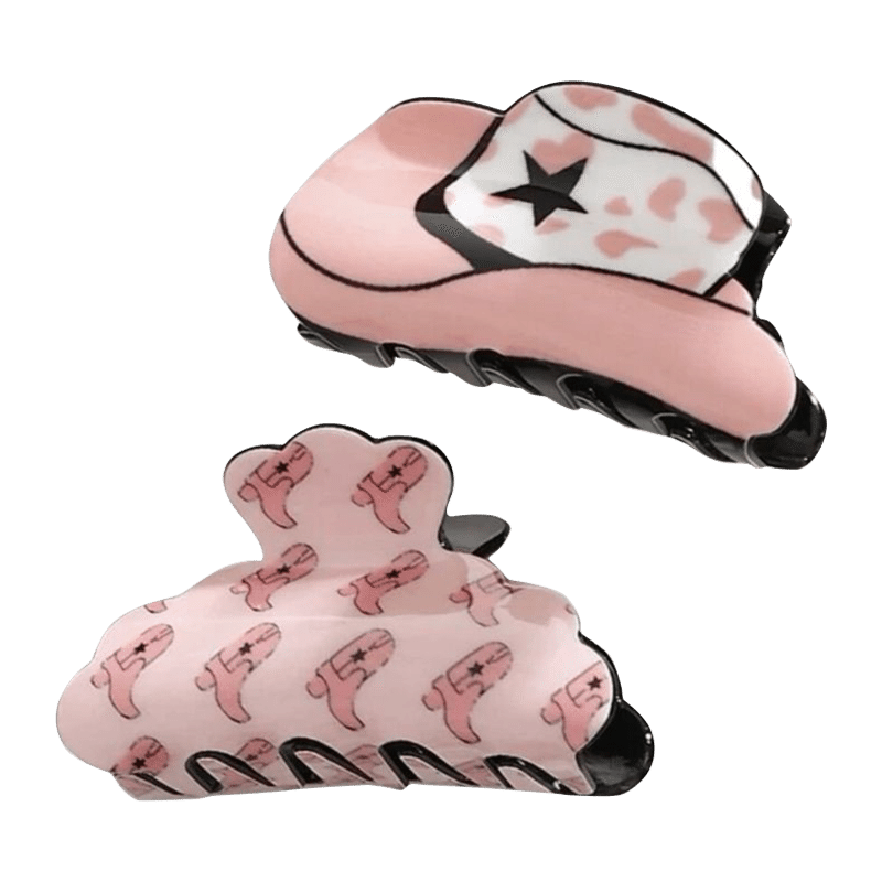 Cowgirl Claw Clip Set