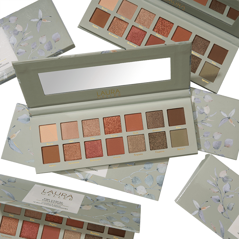 The Casual Collection Copper & Khaki 14 Multi-Finish Eyeshadows