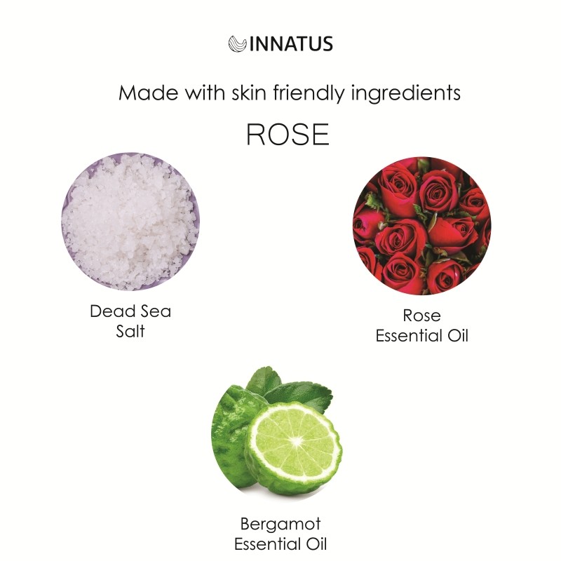 Dead Sea Soothing Bath Salt Soak with 21 Minerals (Rose & Sandalwood)