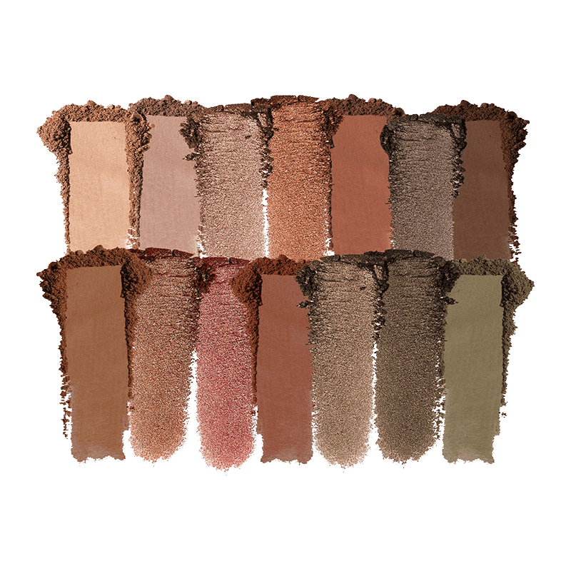 The Casual Collection Copper & Khaki 14 Multi-Finish Eyeshadows