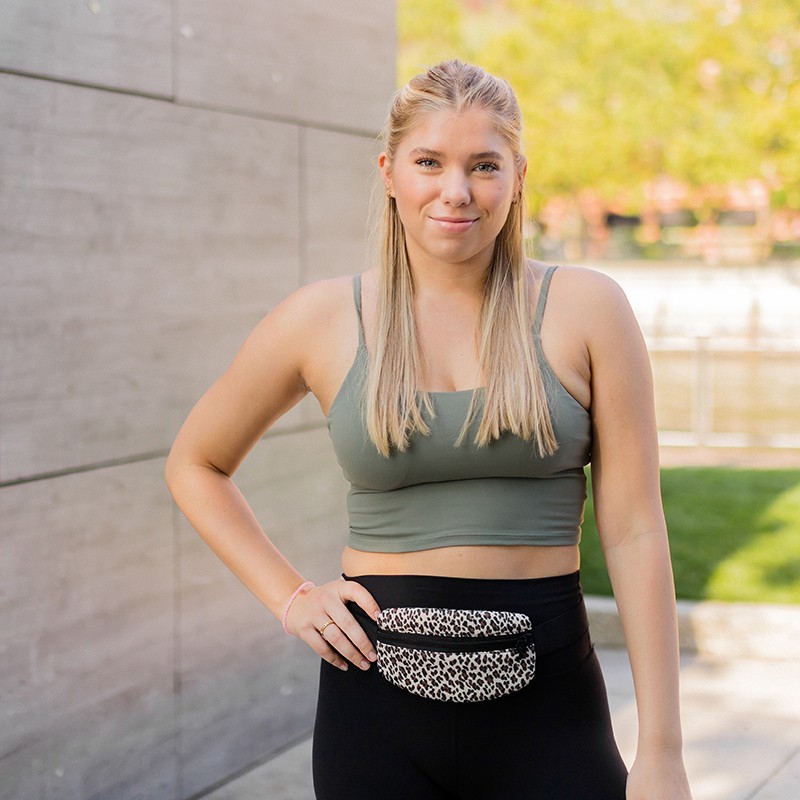 Neoprene Waist Band with Contrast Zipper