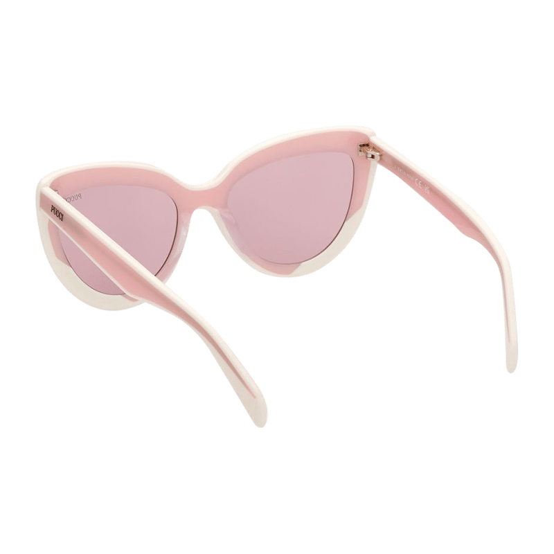 Emilio - Shiny Opaque Ivory with Shiny Milky Pink Sunglasses