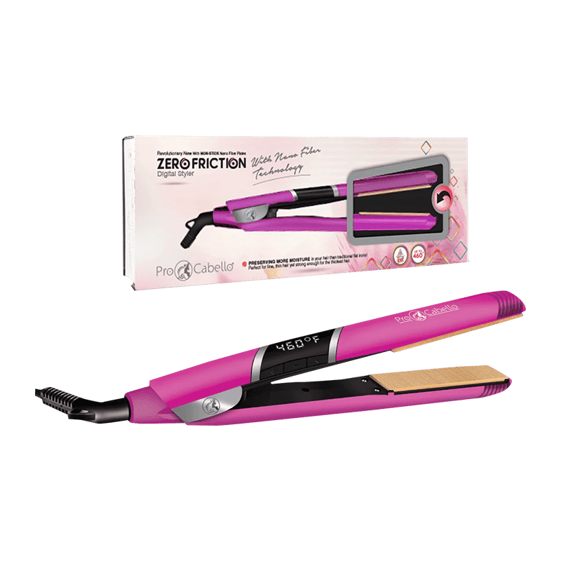 1" Nano Fiber Flat Iron with Zero Friction Technology