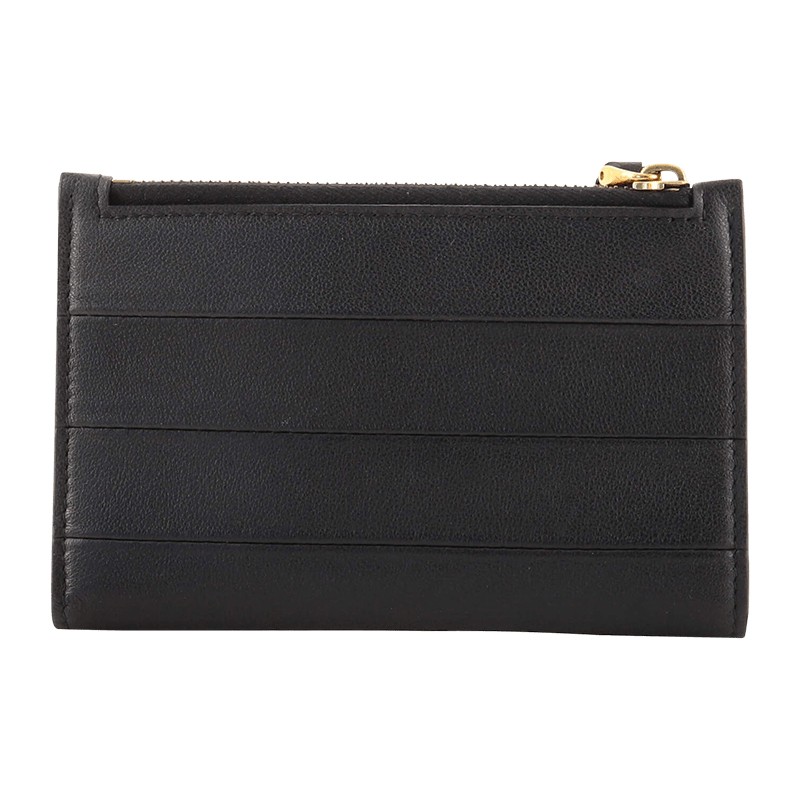 Valentino Garavani Vlogo Bifold Coin Card Holder Leather
