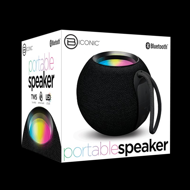 Bluetooth Fabric Round Speaker with FM