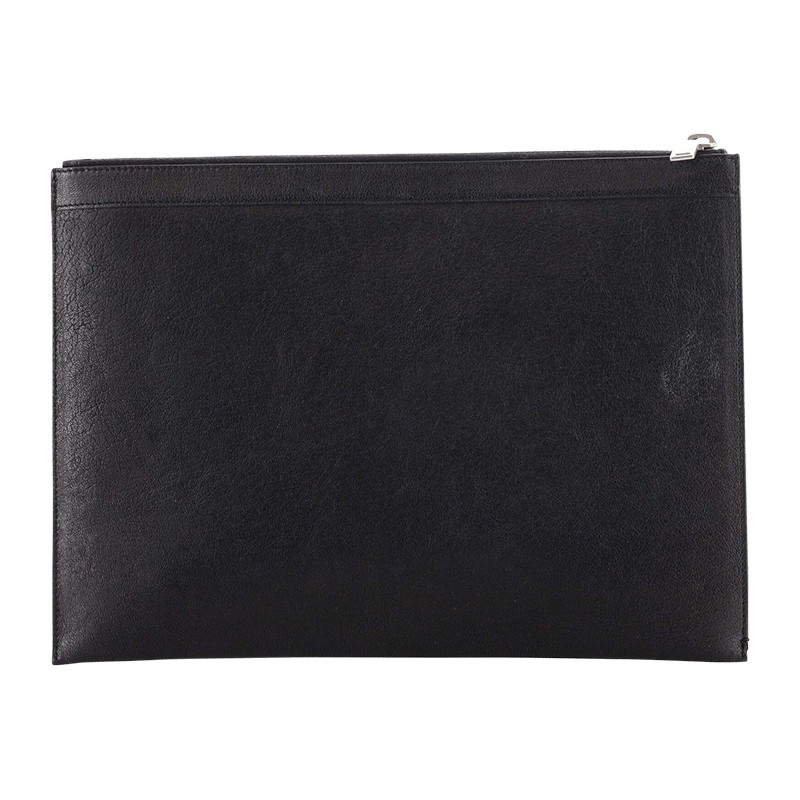 Saint Laurent Zip Pouch Studded Leather Medium